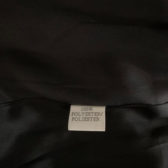 Nina Austin Jacket Blazer‎ Womens Sz 10 Black Rhinestone Buckle Waist Button - Picture 7 of 10